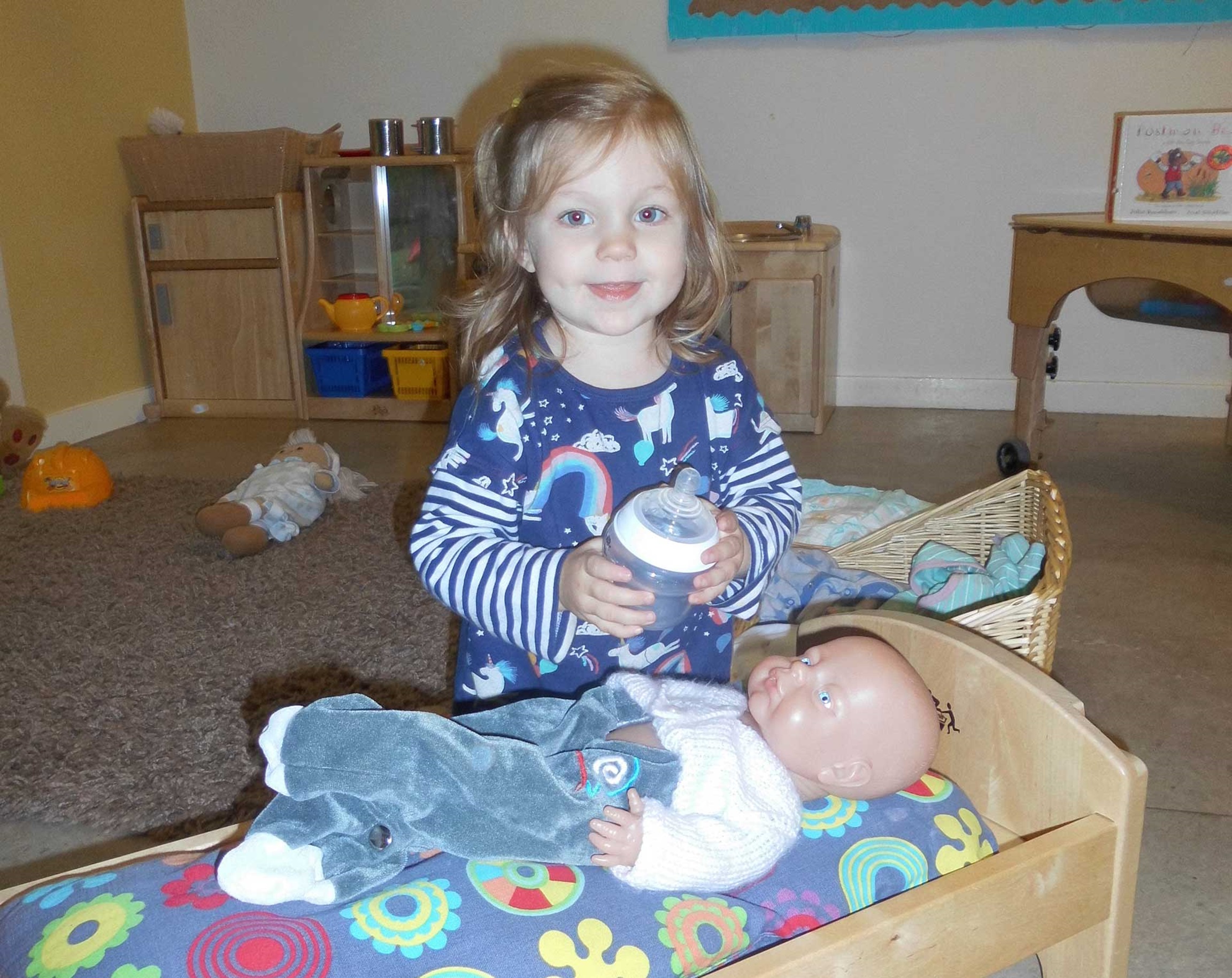 Wilmslow nursery children learn more about looking after babies