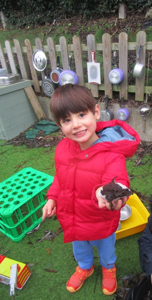 Rugby Nursery Children Embrace First Forest School Session