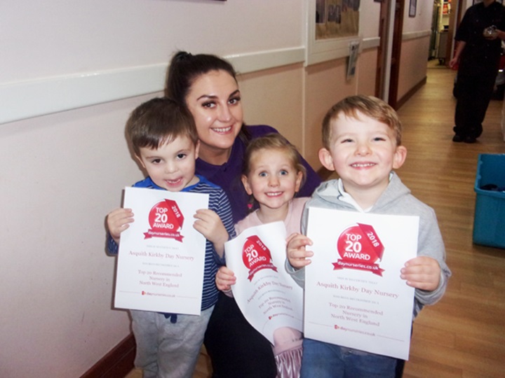 Parents Rate Liverpool Nursery as one of the Top 20 Nurseries in North